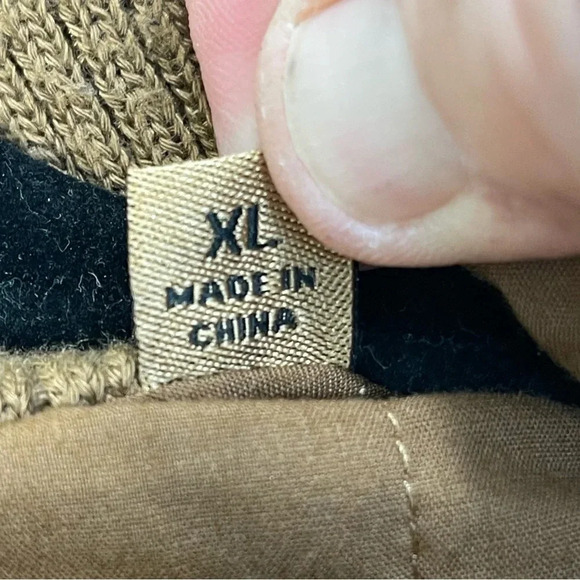 Vintage Levi’s Brown Kaki Tan Utility Jacket coat Men Size XL Pockets all over - Picture 11 of 13